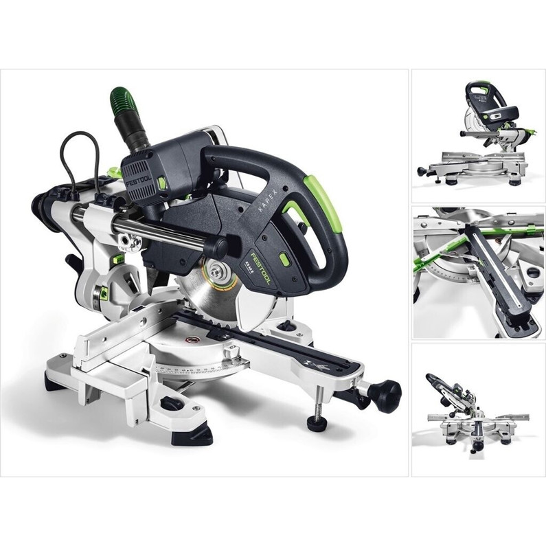 Festool - KAPEX KS 60 E-Set - Kappsäge - 1.200 Watt, 216 mm Sägeblatt, Staubabsaugung