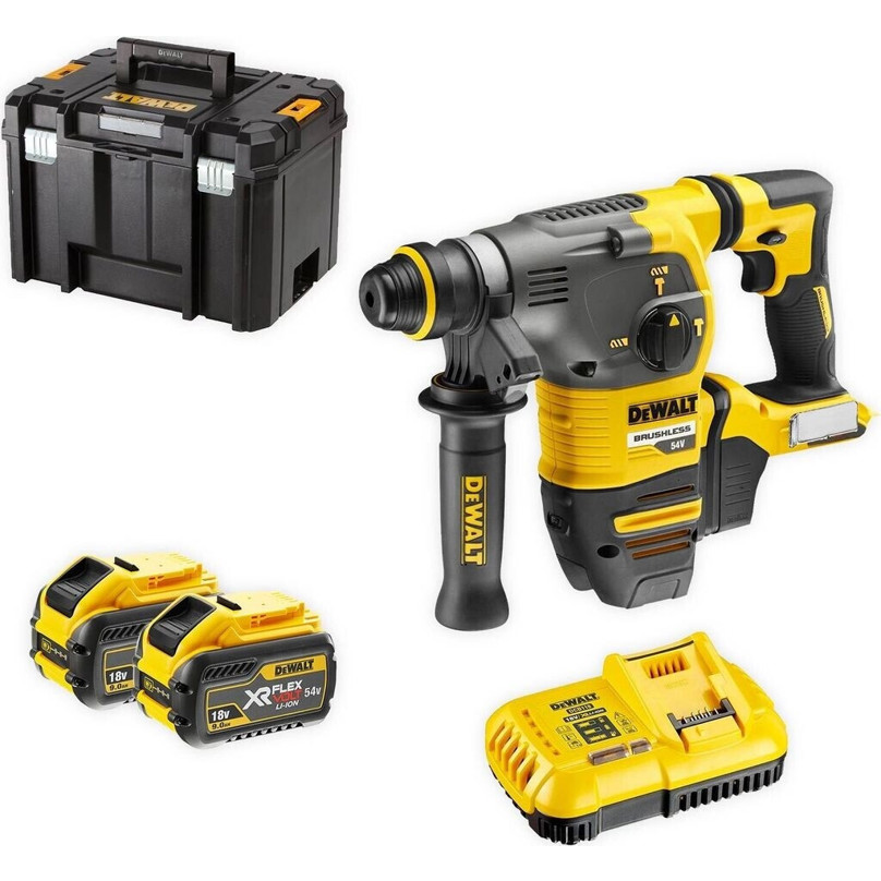 DeWalt - DCH333X2-QW - Akku-Kombihammer - 54 V, 9 Ah, bürstenlos