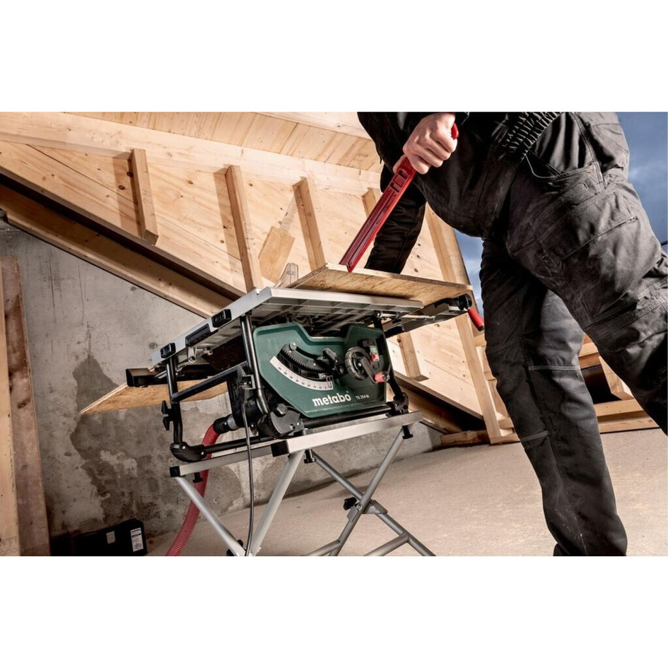 Metabo - TS 254 - Tischkreissäge - 254 mm Sägeblatt, 2.000 W, mit Untergestell