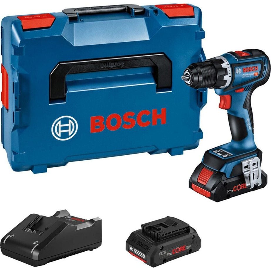 Bosch - GSR 18V-90 C - 06019K6005 - Akkuschrauber - bürstenloser EC-Motor, 2 Akkus, L-Boxx