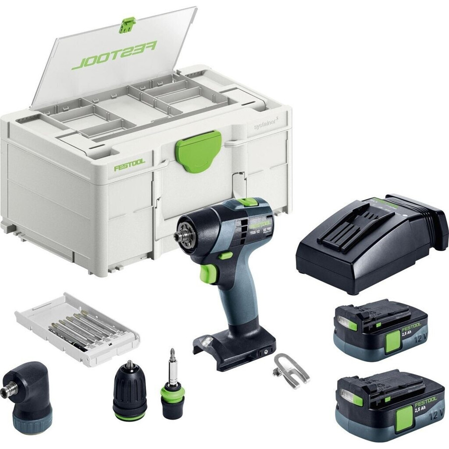 Festool - TXS 12 2,5-Set - 576874 - Akkuschrauber - 2-Gang, 2 Akkus, 30 Nm Drehmoment
