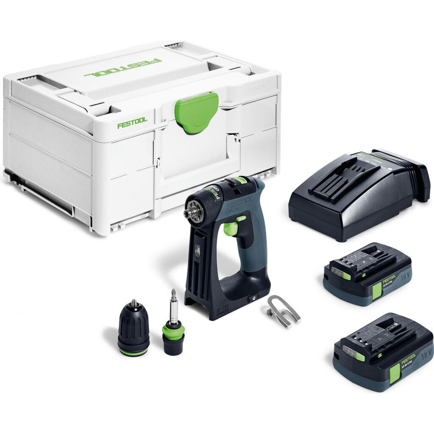 Festool - CXS 18 C - 576883 - Akkuschrauber - 18 V, 3 Ah, 2 Gänge