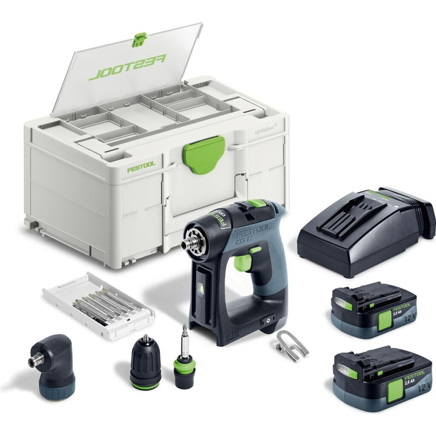 Festool - CXS Li 2,5-Set - 576865 - Akkuschrauber - 10,8 V, 2,5 Ah, Überlastschutz