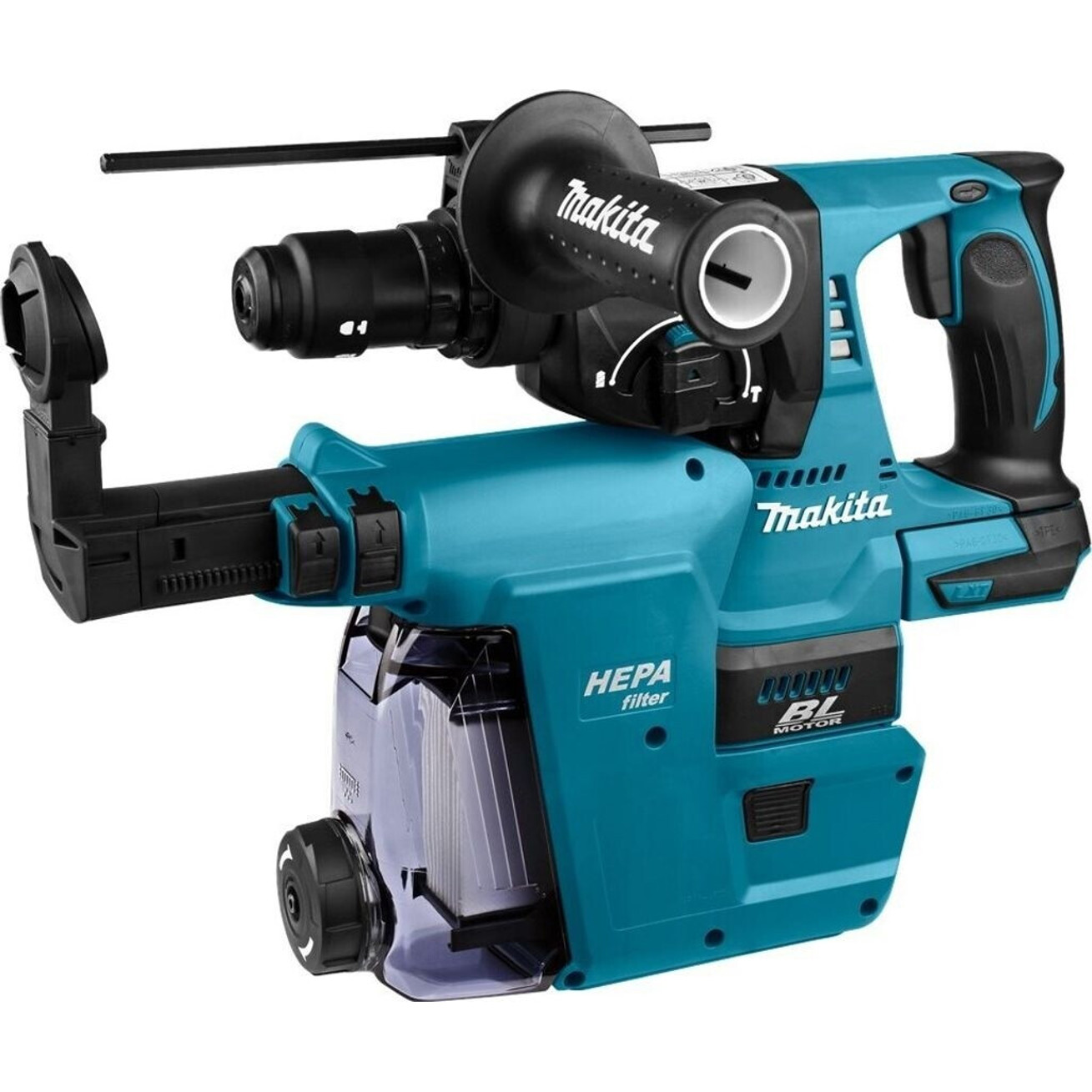 Makita - DHR243ZJW - Lithium-Ion Akku-Kombihammer - 18 V, SDS-Plus, bürstenloser EC-Motor