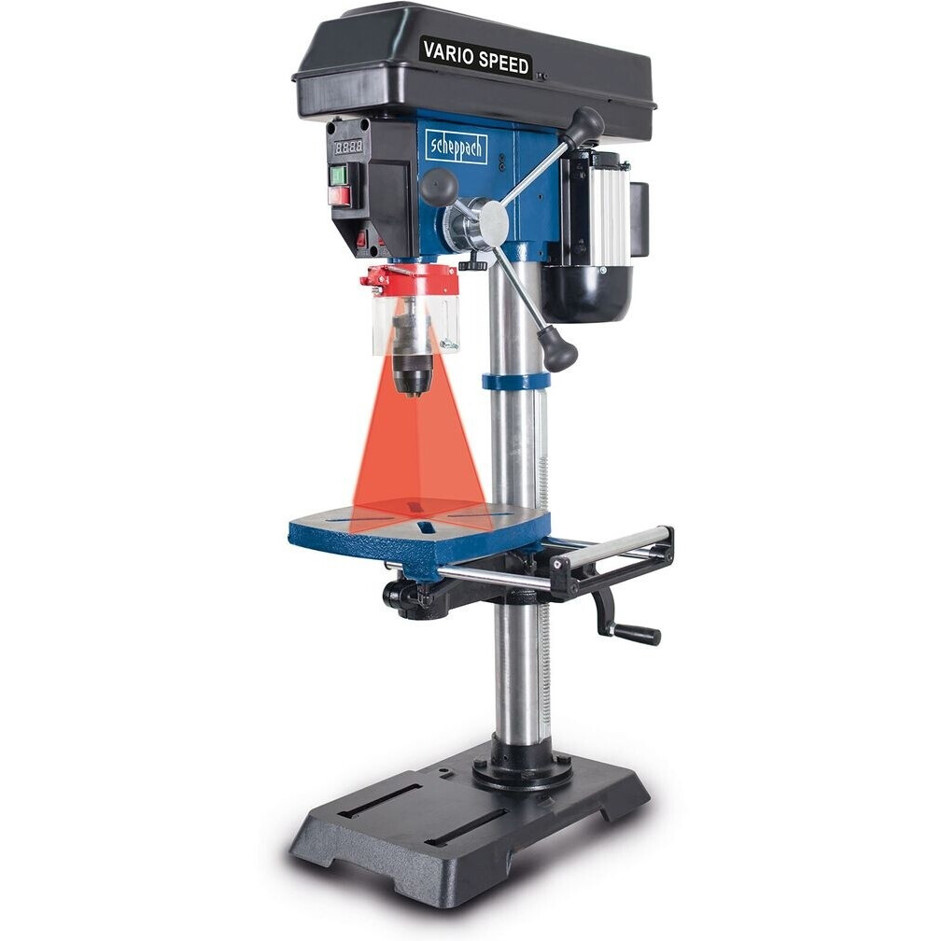 Scheppach - DP18VARIO - 5906807901 - Tischbohrmaschine - 550 W, LED-Licht, Laseranzeige Scheppach - DP18VARIO - 5906807901 - Tischbohrmaschine - 550 W, LED-Licht, Laseranzeige