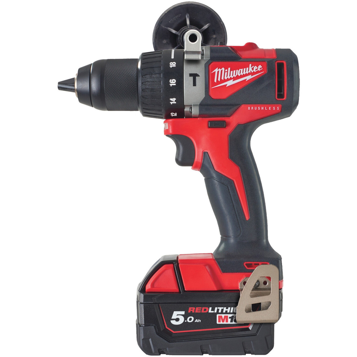 Milwaukee - M18BLPD2 - Akkuschrauber - 18 V, 5 Ah Akku, 82 Nm Drehmoment