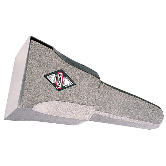 Stiftamboss m. runder Ecke u. geschw. Kante | poliert | flache Bahn 80 mm | 4000 g