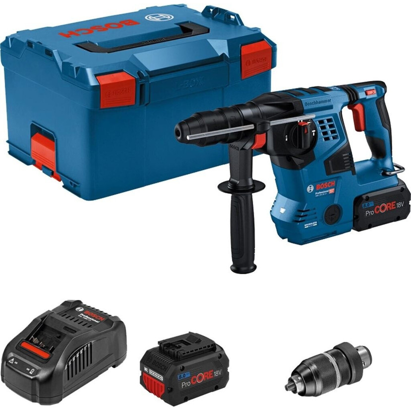 Bosch - GBH 18V-28 CF - 0611921002 - Bohrhammer - 3,4 Joule, SDS-Plus, Anti-Vibrations-Technologie